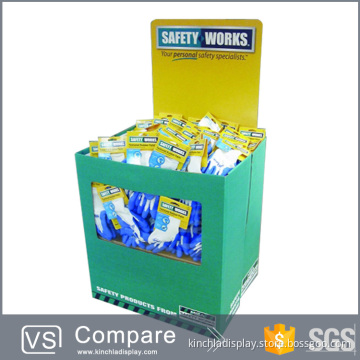 Custom Cardboard Point of Purchase Dump Bin for Glove Temporary Presentation